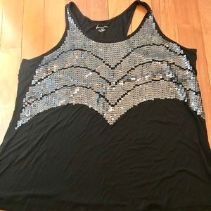 Sexy Tank with sequins for a little bling. New